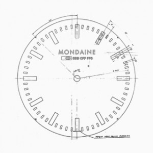 Originele klok ontwerp voor mondaine horloges