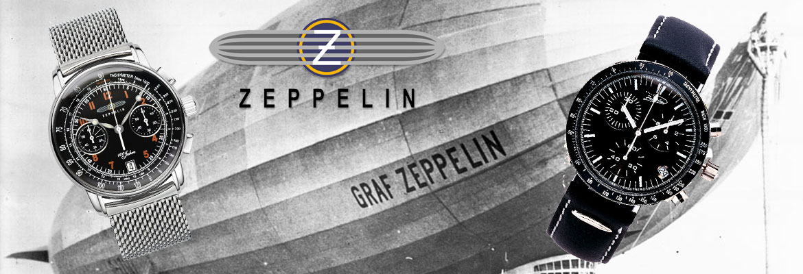 zeppelin horloges in close up